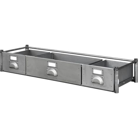 3-Schubladenmodul (1 halbe + 2 kleine) - 1200 x 400 x H. 190 mm 14 kg OUTIFRANCE