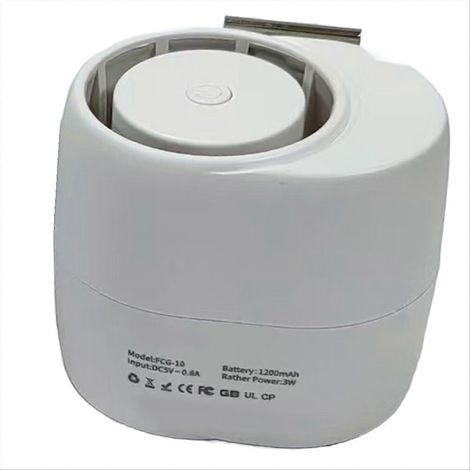 Wiederaufladbarer, tragbarer Gürtelclip-Ventilator, 360° drehbar, 3 Geschwindigkeitsstufen, leistungsstark, ideal für Sport und Arbeiten im Freien. (1/5)