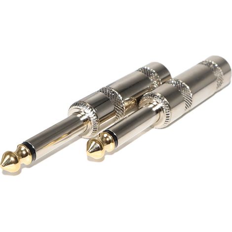 6.35 mm copper solder male connector for mono mixing microphone/speaker (1/4)