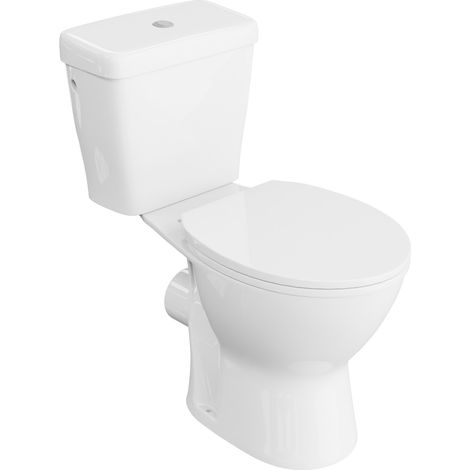 Einteilige Stand-WC mit eingebautem Spülkasten ZETA RIM WHITE  Komplett-Set  (1/5)