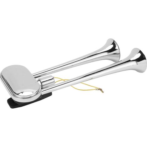 Klaxon pneumatique pour voiture, résistant à la corrosion, 150 dB, 24 V CC, 4 A, en acier inoxydable, pour camions, bateaux et trains (1/5)