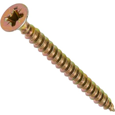 ForgeFix MPS445Y Multi-Purpose Pozi Compatible Screw CSK ST ZYP 4.0 x 45mm Box 200 FORMPS445Y