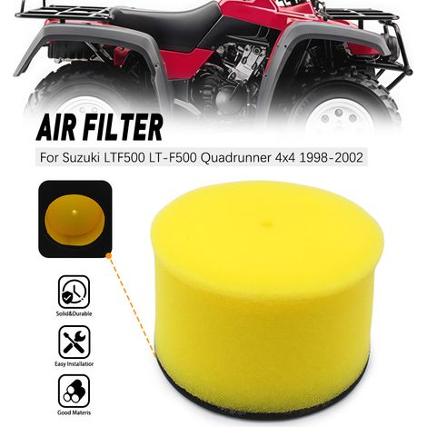 Suitable for foam air filter cartridges for Suzuki LT-F 500 1998-2002.