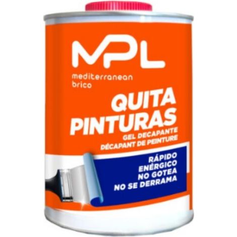 MPL quitapinturas 375 ml. gel decapante , Decapante enérgico, de acción rápida, y gelificado para facilitar su aplicación, evitando salpicaduras y derramos. Adecuado para eliminar