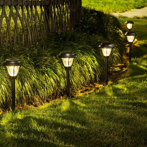 Lampes solaires d'extérieur, lot de 1 lampe solaire LED pour allées, éclairage extérieur-AquaForge (1/5)