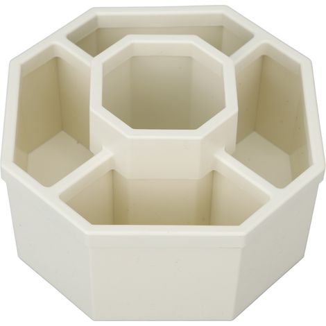 Porte-stylos rotatif 360° pour bureau, organiseur crayons et accessoires maquillage, rangement fournitures artisanales, support tournant pour maison et bureau (1/5)