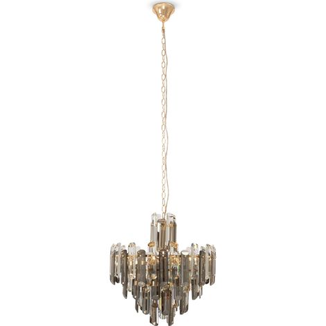 Lampadario sospeso Maytoni Flare 6 luci ottone cristallo (1/5)