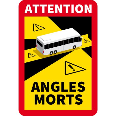 Rouleau de 200 autocollants pour bus "Angles morts" - 695AMBUS - Ce produit de marque  est neuf.