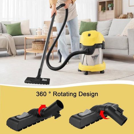 35mm Brosse Aspirateur pour Kärcher WD3, WD4, WD5, WD6 - - Buse d'aspiration à sec, Noir (1/5)
