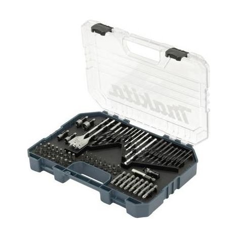 Makita – Foret à métaux pour perceuse – 75 pièces – Pour bois, métal et béton – Coffret avec rangement – E16988