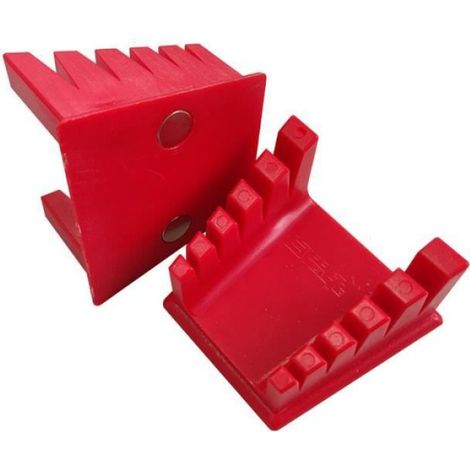 Fixation de fil de soudage - Rouge - Support de table - Deux grands aimants - Outil de bricolage (1/3)