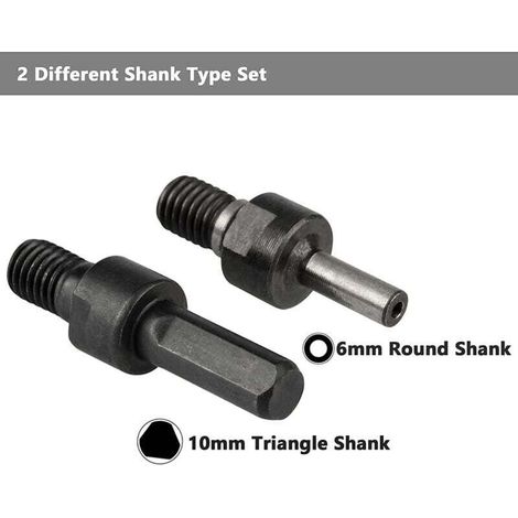 Adaptateur pour Meuleuse d'Angle et Perceuse avec 3 Écrous à Bride et Clé de Conversion (1/3)