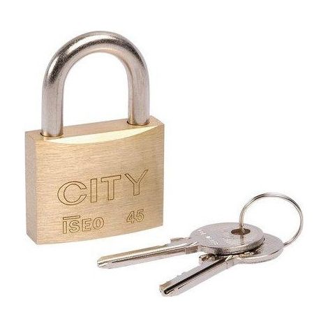 Cadenas CITY 45 2 clés MV hauteur 7mm ISEO 2052202 (1/3)