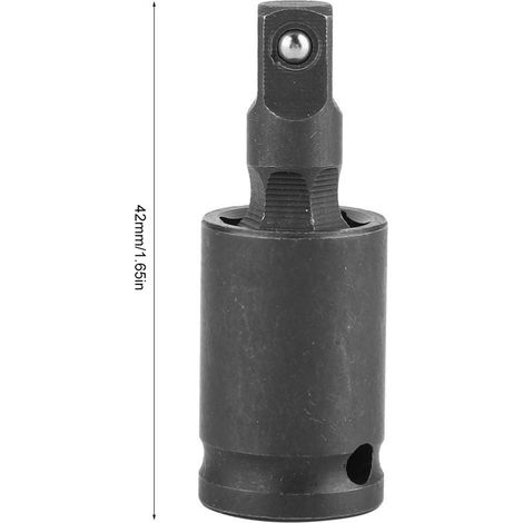 Rotule universelle pour clé à chocs pneumatique acier chrome-molybdène traitement phosphaté 1/4 pouce (1/5)