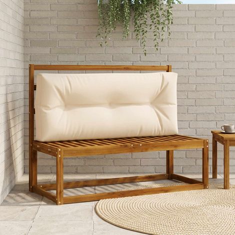 vidaXL Coussin de dossier de palette VIANEN 100 % polyester Crème (1/5)