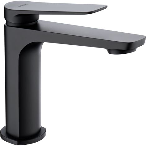 Monomando lavabo Nápoles negro mate (1/2)