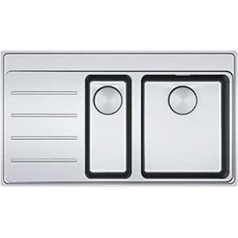 Franke Einbauspüle Mythos MYX 251 A Edelstahl, Becken links (1/4)