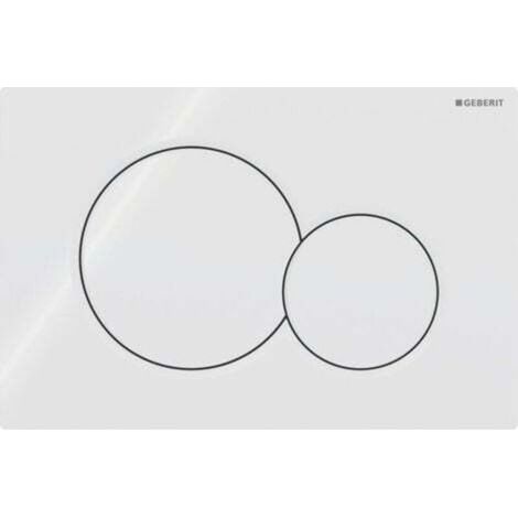 Plate Of Order, Pieces Of Replacement For Tank Of Flush of water, Old Models Plate Of Order for Geberit Sigma01 UP320&300,Double Flush, 1 Piece White (1/4)
