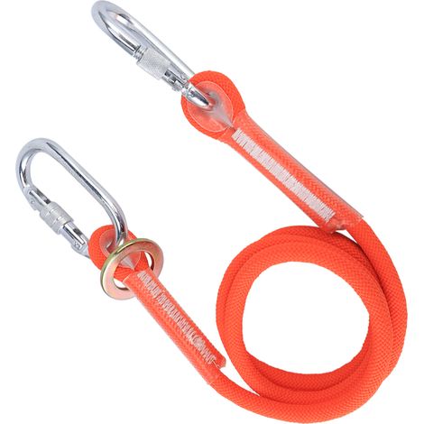 Ceinture de sécurité légère 1,6 m avec mousqueton pour travaux en hauteur et chantier extérieur