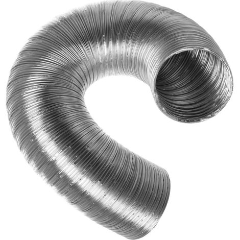 Flexibler Abluftschlauch Ø 80 mm – geeignet für Dunstabzugshauben, Klimaanlagen, Abluftventilatoren und Wäschetrockner – 3 Meter starrer Abluftschlauch (1/5)