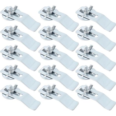 15PCS1 Metal Clips for Undermount Sink, Round Mounting Bracket for Sink, Fixing Repair, Fixing Brackets for Bathroom and Kitchen (1/4)