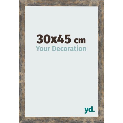 yd. - Cadre photo 30x45 - Bleu Or Melange - MDF - Bologna (1/5)