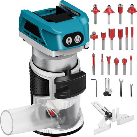 Défonceuse sans fil avec 6 vitesses pour 18V (sans batterie) (1/5)