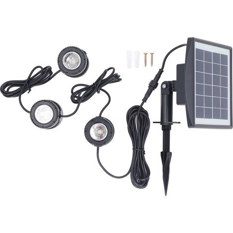 Ortviai Projecteur Solaire Extérieur 6 V 2 W, Étanche UV, 13 Couleurs pour Jardin, Pelouse, Terrasse et Piscine