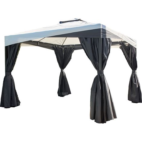 Sojag Malta 1010 Pavillon en aluminium 3x3 m avec toit