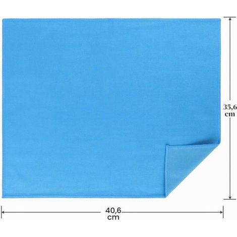 12 Pcs Microfiber Gss Cleaning Cloths,Non Lint,No Streaks,Reusable for Cleaning Windows,12 x 12 inch 12 Blue Pieces PLUMEAU (1/5)