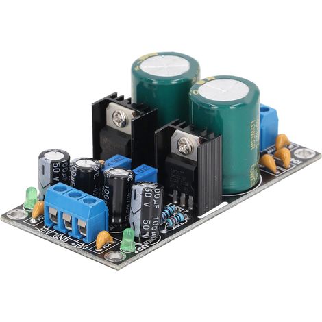 LM317/LM337 einstellbares Spannungsreglermodul, stabilisiertes Netzteil mit 10-24V AC-Eingang und dualen positiven und negativen Ausgängen (1/5)