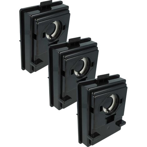 vhbw 3x filtre compatible avec Rainbow Rexair R10520, R12106B, R-12106B, E2, R-10520, E Serie aspirateur - filtre à air fin noir (1/4)