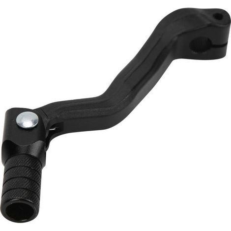 BelleRise - Levier de changement vitesse – forgé en alliage d'aluminium CNC – avec embout moleté – pour moto tout-terrain, ATV et quad – noir (1/5)