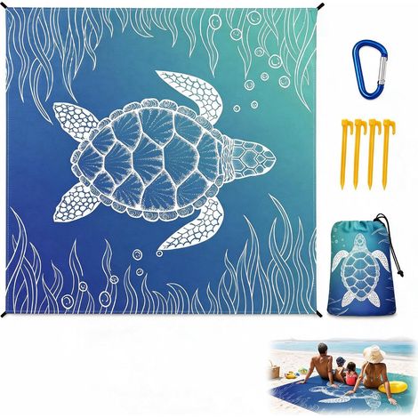Tapis De Plage, Couverture De Plage​ XXL 180x200cm Imperméable (1/5)