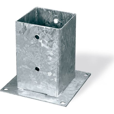 Portapali ad avvitare zincato 91x91x150