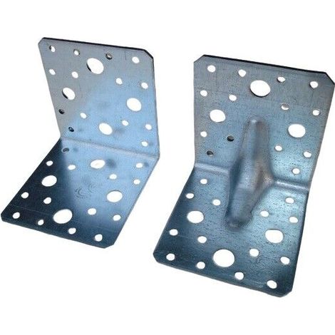 Piastra angolare 90° supporto trave legno lamellare mm 90x100 (cm 9x10) (1/2)