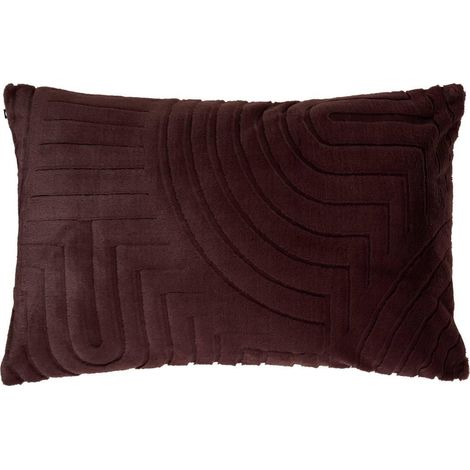 Coussin Imitation Fourrure "Arka" 50x80cm Marron Tonka (1/5)