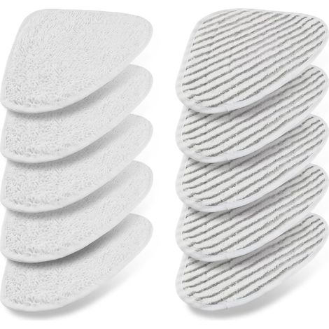 10 Pieces for Vileda Steam Steam Replacement Microfibre Kit, for Vileda Steam Cleaner & Vileda Steam Plus Accessory, for Removing Dirty Stains Keep Floor Clean (1/5)