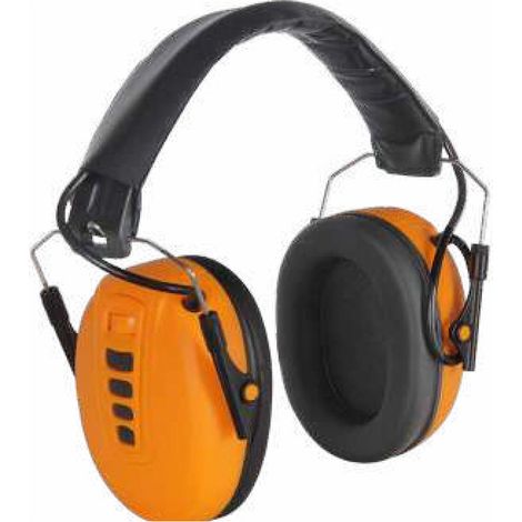 Protector de oídos electrónico naranja 27 db atenúa ruido