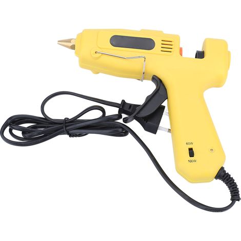 Pistolet à colle chaude 60 W 100 W, 2 niveaux de puissance, préchauffage rapide, haute sécurité, portable, pour le bricolage, la maison et le bureau, 100-240 V (1/5)