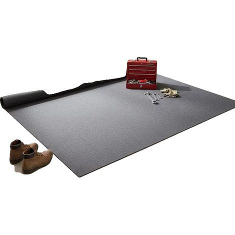 Alfombrilla para garaje, absorbente de aceite, protección duradera, GRIS (1/2)
