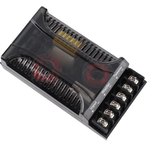 2 pièces, 2 voies, Audio de voiture, Protection contre les surintensités, Dissipation thermique universelle, haut-parleur, diviseur de fréquence (1/5)