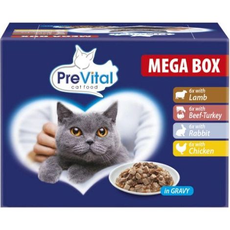 PREVITAL Megabox agnello manzo coniglio e pollo 24X100G