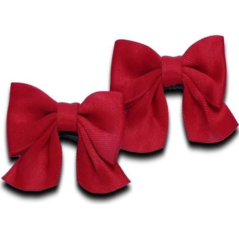 2 Haarspangen mit Schleifen aus Ripsband und rutschfesten Krokodilklemmen, modische Accessoires für Damen und Mädchen (1/4)