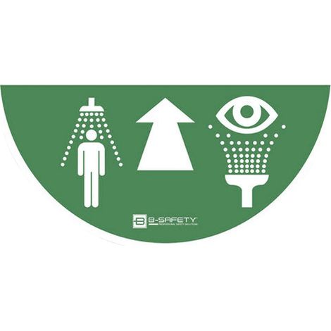B-SAFETY, Marquage au sol pour laveurs d'yeux et douches de (1/4)