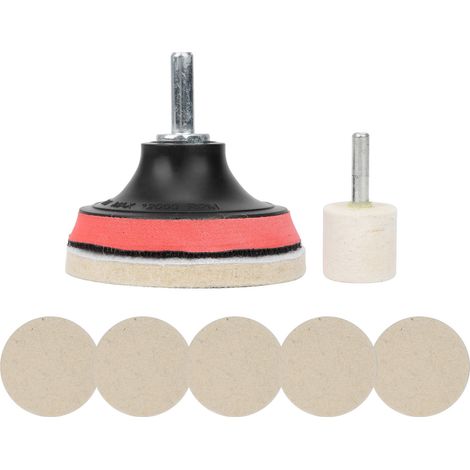 Auto-Windschutzscheiben-Kratzerentferner 100g Ceroxid-Pulver Polierset Felgen-Set Polierpads (1/5)