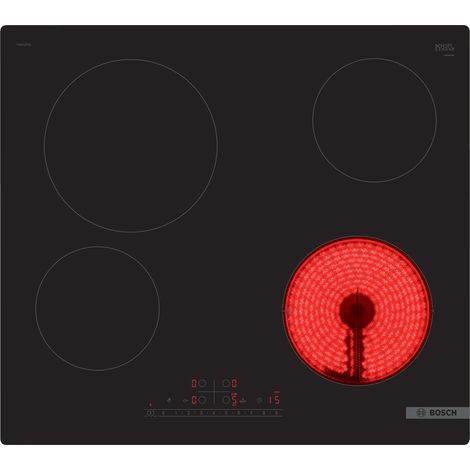 Placa de Cerámico Bosch Serie 6 PKE611FP2E 60 cm 4 Zonas Negro (1/4)
