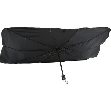 Pare-soleil pliable pour pare-brise, protection UV et isolation thermique, pour voitures, camions et SUV. Grande taille : 79 x 140 cm / 31,1 x 55,1 po. (1/5)