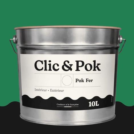 Peinture Fer Antirouille – Métal Extérieur Intérieur, Satinée, Protection Rouille - 10L - RAL 6032 - Vert de sécurité