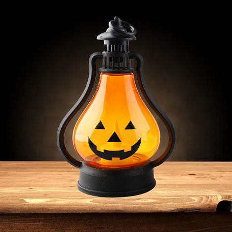 Lanterne citrouille d'Halloween, mini-bar, table de bureau, bougie décorative, lanterne suspendue (1/5)